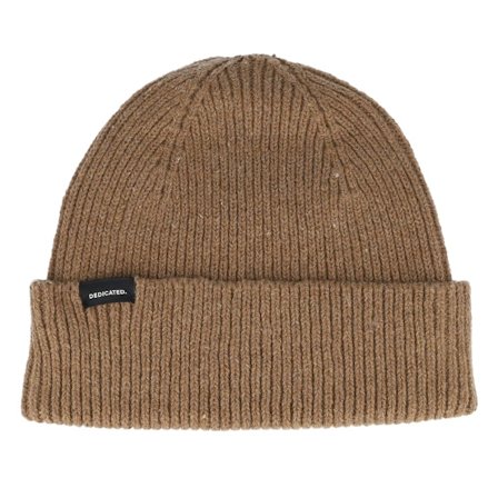 Dedicated - Beanie Hemavan Wool Camel Brown Cuff Cuff Beige Beanie - @ Hatstore