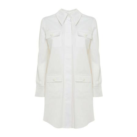 Silvian Heach, Short chemise with tasconi Wit, Dames, Maat:M