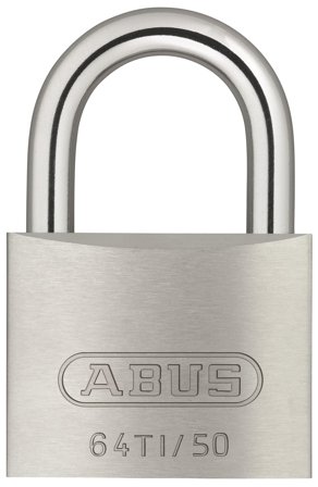 ABUS 64TI/50 Hänglås 50 mm, lika låsning, titalium, Dörrar