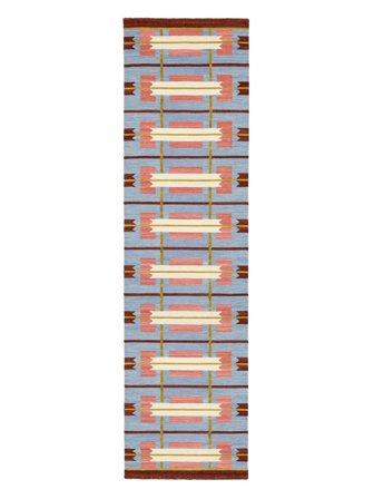 Small Sigrid Rug - Blue/Multicolor 80X300 Wool