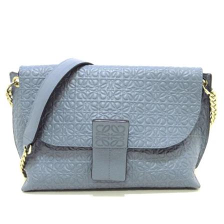 Loewe Pre-owned Pre-owned Leather shoulder-Tass , Blauw , Dames , Maat: ONE Size Vintage Tassen
