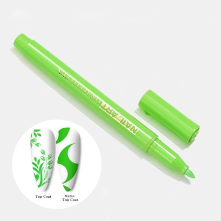 Nail Art Graffiti Penna Abstrakta Linjer GRÖN