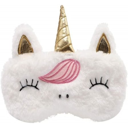 Crday Enhjørning Søvnmaske Børn Søvnmaske Sød Plys Søvnmaske 3D Dyregave