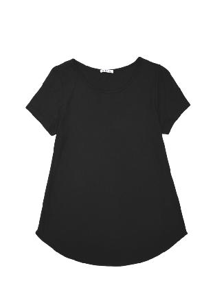 Wera T-shirt med båtringning FREDRIKA T-shirts & toppar Dam Svart L