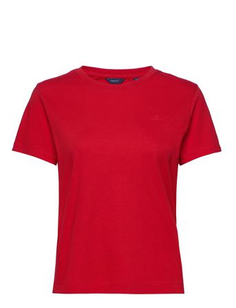 Original Ss T-Shirt T-shirts & Tops Short-sleeved Röd GANT