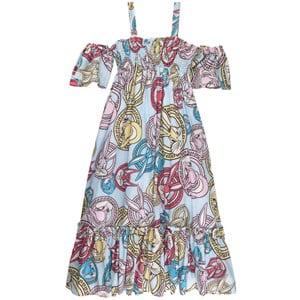 Monnalisa Coridalis Blue Looney Tunes Dress 5 Years - Dresses - 5 years - Blue - Mädchen