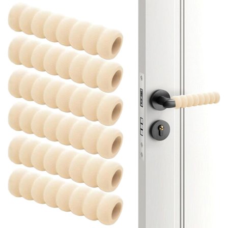 6 stk 13,5 cm EVA-skumdørhåndtakbeskyttere, Anti-kollisjonsspiral Dørhåndtatrekk, Knottsikkerhetstrekk