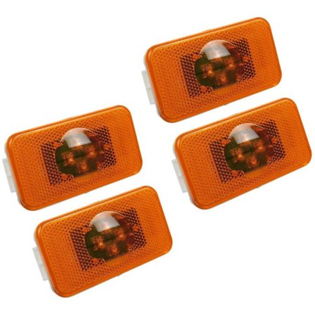 4 st 24V Serie Bil Lastbil LED Sidomarkeringsljus 4Leds Indikator Varningslampor