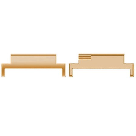 1 par klockarmbandsanslutning 18 mm till 22 mm klockarmband metalladapter - (FMY)