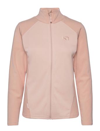 Kari F/Z Fleece Sweat-shirts & Hoodies Fleeces & Midlayers Rosa Kari Traa*Betinget Tilbud