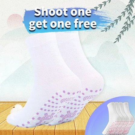 2 Par Opvarmning Selvopvarmning Magnetisk Massage Sokker til Kvinder