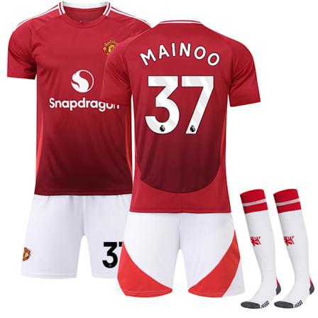 Manchester United Hjemmebarnedrakt 2024-2025 med nr. 37 Mainoo 24