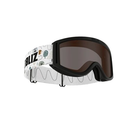 Bliz Pixie - Brown single lens Black/Pattern i Hvid