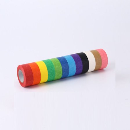 12 rullaa värikästä maalarinteippiä