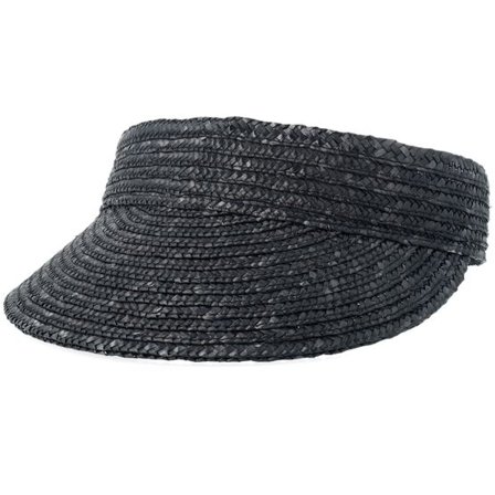 Seeberger - Svart visor Keps - Wheat Braid Black Visor @ Hatstore
