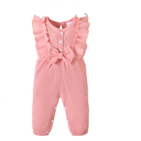 Nyfødt Baby Jenteklær Ett Stykke Jumpsuiter Klær Kortermet Rompere Sommerklær for Baby