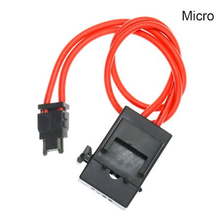2 stk Bilsikringsholder Sikringsforlengelsesledning 2 STK MICRO 2 STK MICRO