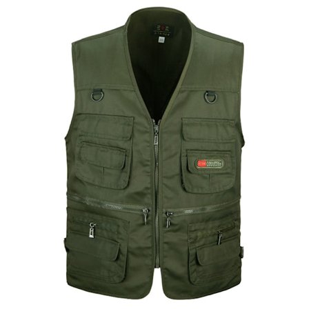 Herre Outdoor Fiskevest Jagt Vandring Outdoor Vest Lomme
