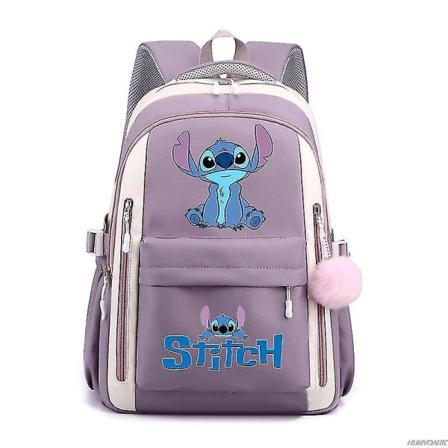 Lilo och Stitch Ryggsäck Kvinnor Män Hög Kapacitet Vattentät College Skolväska Trendig Dam Herr Laptop Skolväska