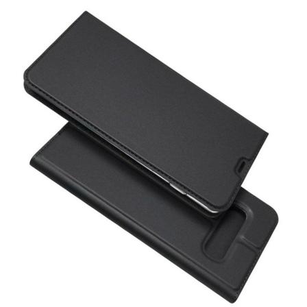 Samsung Galaxy S10 Plus absorberings læderetui - Sort Black