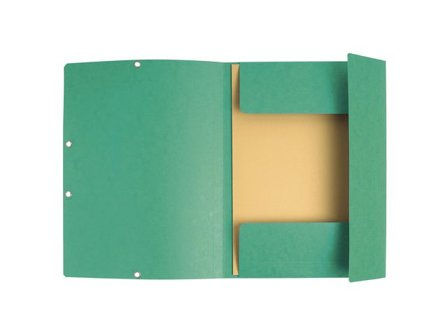 Exacompta Gummibandsmapp Recycle A4 3-kl grö - Lyreco - Kontorsmaterial - Mappar och plastfickor - Gummibandsmappar 3-klaff - Kartong
