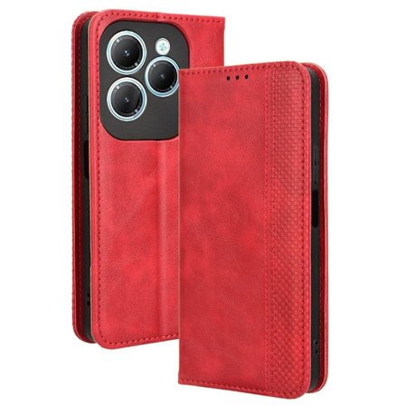 Bofink Vintage läder Infinix Hot 40 / Infinix Hot 40 Pro fodral - Röd
