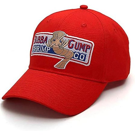 Baseball Cap Justerbar Brodert Bubba Gump Peaked Hat Menn Kvinner