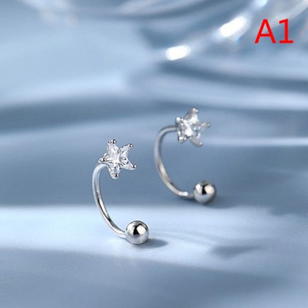 2st rostfritt stål guldfärgad minimala kristallstjärnor