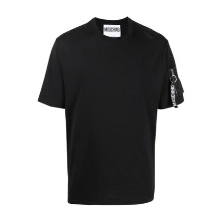 Moschino Pocket T-Shirt Sort, Herre