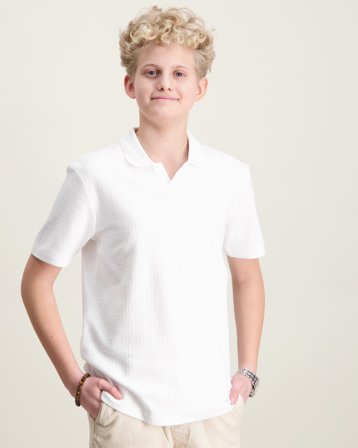 LMTD NLMHAIPE SS POLO Hvit T-skjorter Gutt - Kids Brand Store