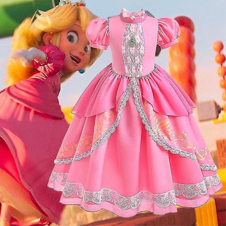 Piges Kjole Fancy Up Optræden Kostume