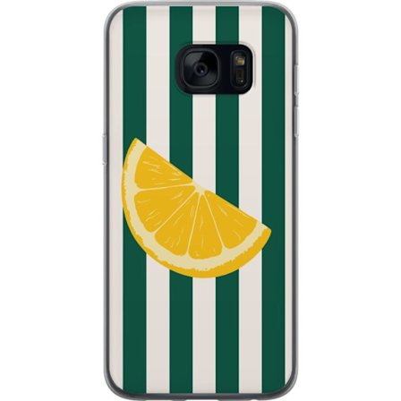 Kompatibelt Mobilskal till Samsung Samsung Galaxy S7 Citronmönster gul citrusfrukt sommar köksmönster retrodesign tapet inspiration fräsch stil