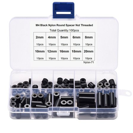 100st Skruvar Spacers Sortiment Kit Round Spacer Outlet Spacers