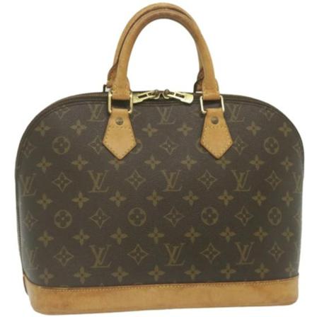 Louis Vuitton Vintage, Pre-owned Canvas Alma Bruin, Dames, Maat:ONE Size,leather