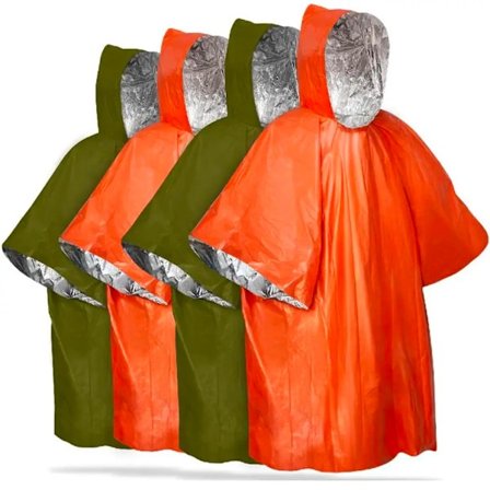 Utomhusnödregnrock - Överlevnadsverktyg för camping.