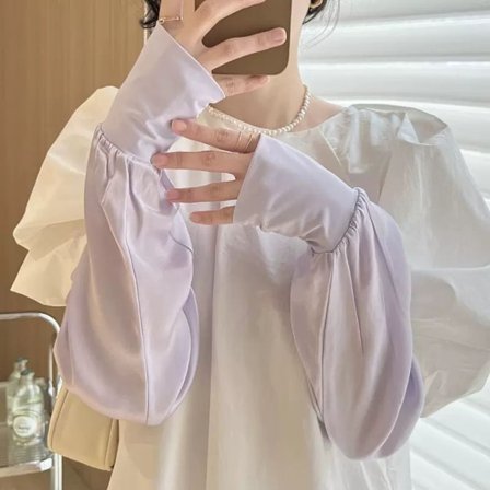 Sommar lång handske Tunn lång handske LILA