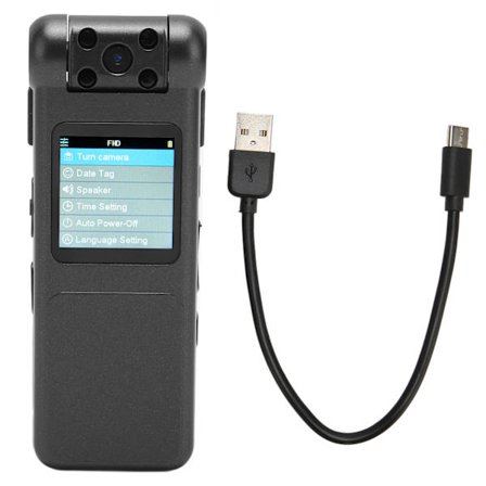 1080P HD Videoinspelare med Rörelsedetektering Brusreducering Liten Kamera 16GB Lagring