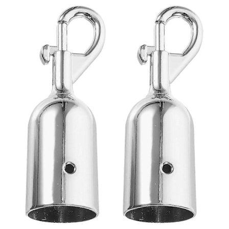 2 stk. Snorendehette Metall Tau Stopper Feste Tau Ende Stopper Rekkverk Tau Endekrok