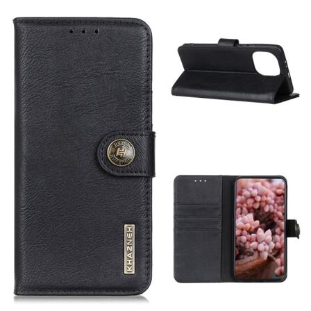 Xiaomi Mi 11 - Khazneh Läder Fodral - Svart Black Svart