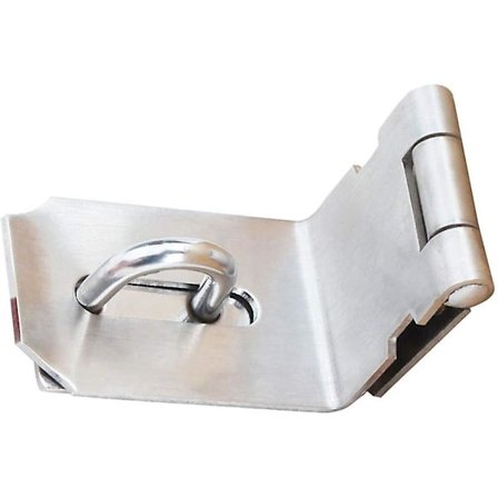 90 graders rustfrit stål lås med hængsler og beslag med skruer, kraftig lås til døre og vinduer