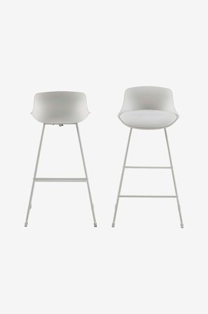 Homeroom Collection - Adina 2-pack barstol - Vit - Barstolar & pallar - Från Homeroom