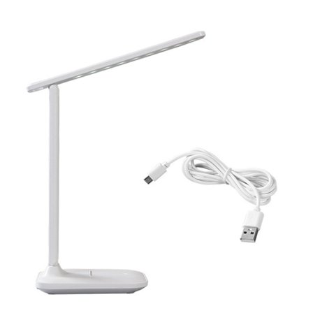 LED Skrivebordslampe Øyebeskyttelse USB-lading Berøringskontroll Sammenleggbar Studielampe for Hjemmestudenter