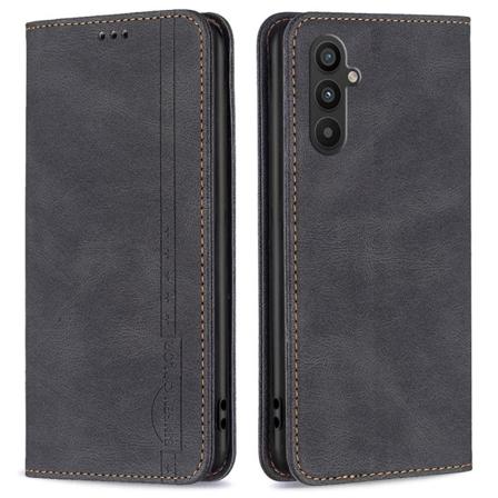 BINFEN COLOR Samsung Galaxy A34 5G puhelimen lompakon suojuksell Black