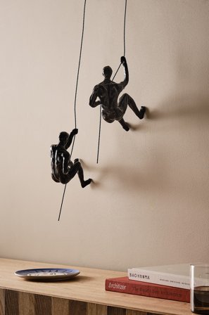Jotex - Dekorfigur 2-pk Svart - CLIMBERS - Kjøp Veggdekor hos Jotex