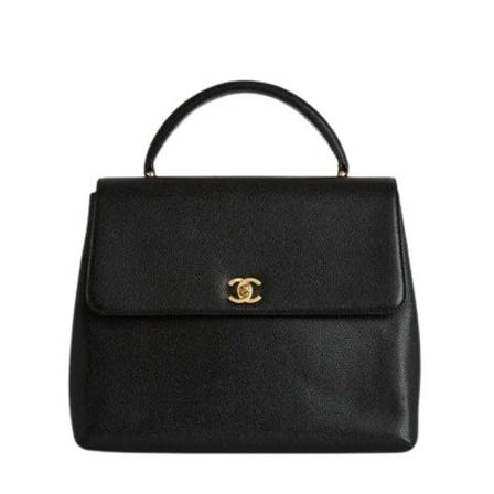 Chanel Vintage, Pre-owned Leather Timeless Bag Zwart, Dames, Maat:ONE Size,leer