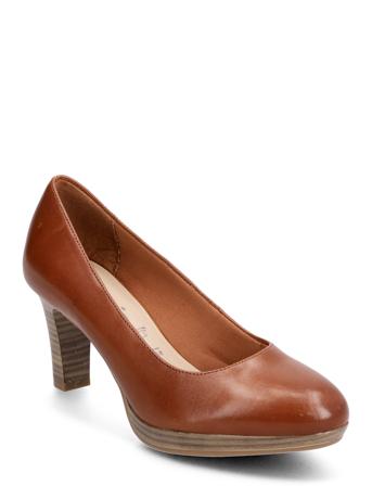 Women Court Sho Shoes Heels Pumps Classic Brun Tamaris*Betinget Tilbud