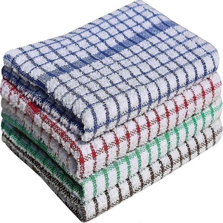 Pakke med 10 frottéhåndklær (28 x 40 cm) – Supermyk ringspunnet, kjemmet bomull