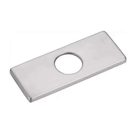 Dækplade til køkkenvaskarmatur med ét hul, firkantet dæksel i rustfrit stål, bruges til at dække ubrugte monteringshuller, bordplade.
