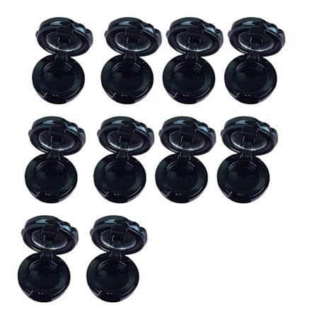 10 kappaleen peilillä varustettuja ruusunmuotoisia kosmetiikkakoteloita, minikokoisia matkahuulipunapidikkeita