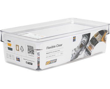 Nordiska Plast-Oppbevaringsboks Flexible Clear 3,5L-Oppbevaringsboks Flexible Clear, 3,5 L-Home & household accessories-Kjøkkenutstyr